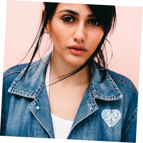 ARTSEWPLY 6 Stück Weiße Spitzen Stickapplikationen mit Blumenmuster Langlebige DIY Stoffblumen Patches zum Aufnähen und Verschönern von Kleidung Taschen und Kostümen Zufälliger Stil von ARTSEWPLY
