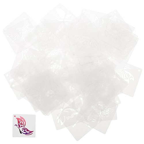 ARTSEWPLY 60 Blatt Kreative Schablonen für Wandkunst Dekorative Graffiti Vorlagen DIY Malvorlagen für Schmetterlinge Wiederverwendbar für Scrapbooking Basteln von ARTSEWPLY