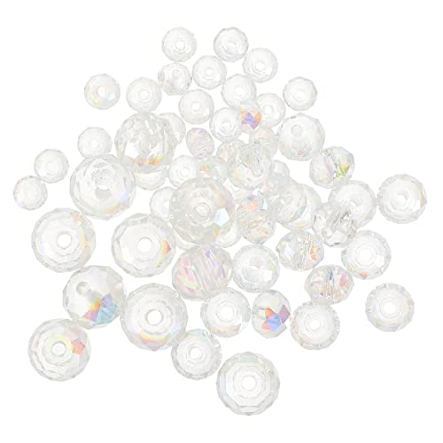 ARTSEWPLY 60 Stück Farbige Glasperlen Set für Schmuckherstellung Facettierte Kristallperlen für DIY Armbänder und Ohrringe für Bastelprojekte von ARTSEWPLY