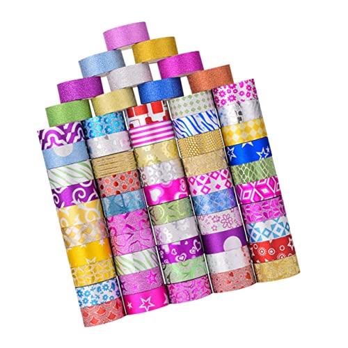 ARTSEWPLY 60Rollen Glitzer Washi Tape Dekoratives Klebeband für DIY Kunsthandwerk Rolle für Bastelprojekte und Geschenkverpackungen ARTSEWPLY 60Rollen Glitzer Washi Tape Dekoratives Klebeband für DIY Kunsthandwerk Rolle für Bastelprojekte und Geschenkverpackungen von ARTSEWPLY