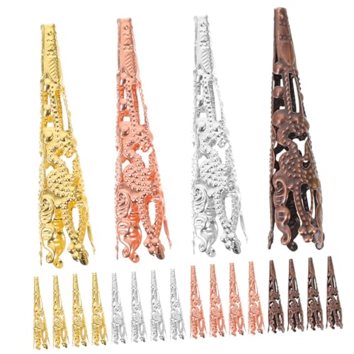 ARTSEWPLY 60Stücke Perlenkappen für DIY Schmuck Trompetenblumen Design Leicht und Bequem für Armbänder Ohrringe Zubehör für Bastelprojekte von ARTSEWPLY