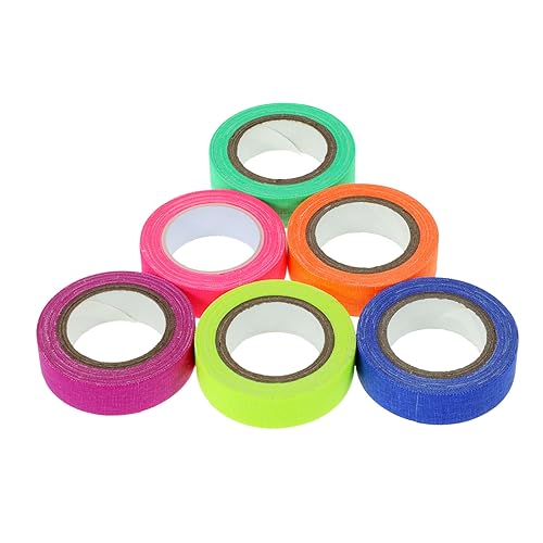 ARTSEWPLY 6Rollen Fluoreszierendes Klebeband Neon Tape für UV Licht für Party Dekoration Kreative Wandgestaltungen und Bühnenaufführungen Leuchtet im Dunkeln ARTSEWPLY 6Rollen Fluoreszierendes Klebeband Neon Tape für UV Licht für Party Dekoration Kreative Wandgestaltungen und Bühnenaufführungen Leuchtet im Dunkeln von ARTSEWPLY