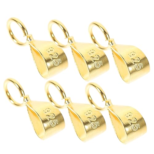 ARTSEWPLY 6Stücke Anhänger Verschlüsse Einstellbare Klemm Clips für Schmuck Langlebige Schmuckverschlüsse für Armbänder DIY Schmuckgestaltung von ARTSEWPLY