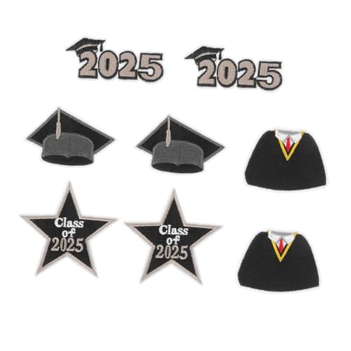 ARTSEWPLY 8 Stück Teiliges Abschluss Bügelapplikationen Class Of Bestickte Aufnäher für DIY Personalisierung von Hüten Rucksäcken Jeans Jacken und Taschen Langlebige Stickerei Patches ARTSEWPLY 8 Stück Teiliges Abschluss Bügelapplikationen Class Of Bestickte Aufnäher für DIY Personalisierung von Hüten Rucksäcken Jeans Jacken und Taschen Langlebige Stickerei Patches von ARTSEWPLY