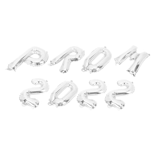 ARTSEWPLY 8 Stück Teiliges Abschlussballon Set aus Leichtem Folienmaterial Silberne Prom Zahlen und Buchstaben Dekoration für Abschlussfeier Partyhänger Kreative Wand und Raumgestaltung ARTSEWPLY 8 Stück Teiliges Abschlussballon Set aus Leichtem Folienmaterial Silberne Prom Zahlen und Buchstaben Dekoration für Abschlussfeier Partyhänger Kreative Wand und Raumgestaltung von ARTSEWPLY