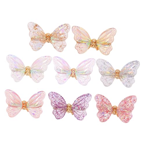 ARTSEWPLY 8 Stück Teiliges Schmetterling Nail Charms aus Resin und Metall Kreative DIY Nail Art Ornamente für Natürliche und Künstliche Fingernägel Langlebig Modisch und Elegant für ARTSEWPLY 8 Stück Teiliges Schmetterling Nail Charms aus Resin und Metall Kreative DIY Nail Art Ornamente für Natürliche und Künstliche Fingernägel Langlebig Modisch und Elegant für von ARTSEWPLY