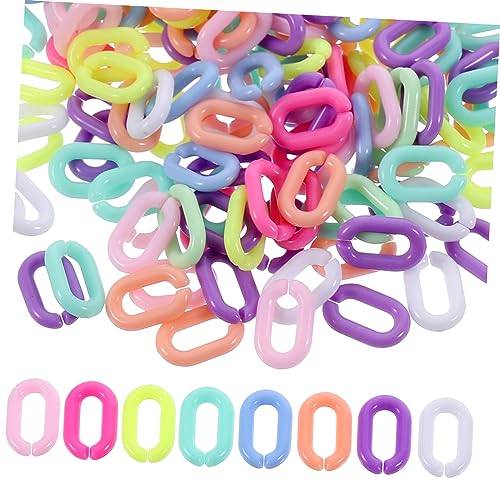 ARTSEWPLY 800Stücke Offene Acrylverbindungsringe für DIY Schmuck Kettenringe für Schlüsselanhänger Handtaschen Armbänder und Telefonketten Abmessungen Robustes von ARTSEWPLY