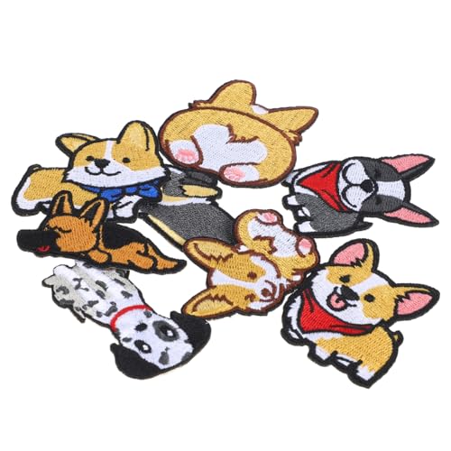 ARTSEWPLY 8Stücke Hundemotiv Stickerei Patches für Bekleidungsreparatur Süße Cartoon Applikationen zur Dekoration von Kleidung Taschen und Langlebig und Sicher ARTSEWPLY 8Stücke Hundemotiv Stickerei Patches für Bekleidungsreparatur Süße Cartoon Applikationen zur Dekoration von Kleidung Taschen und Langlebig und Sicher von ARTSEWPLY