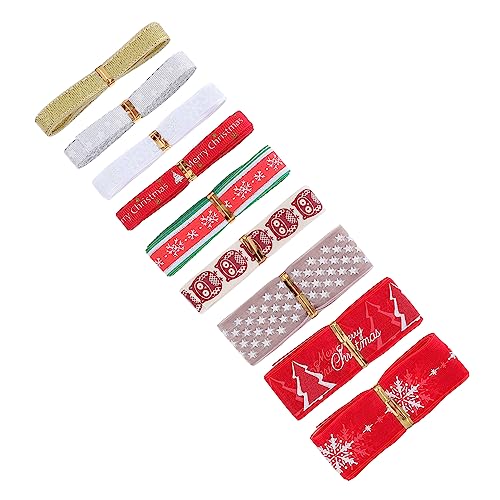 ARTSEWPLY 9 Rollen Teiliges Weihnachts Dekoband Feinem Polyester Bedruckt mit Sternen und Schneeflocken Breiten Vielseitig für Geschenkverpackung Party und Weihnachtsdeko ARTSEWPLY 9 Rollen Teiliges Weihnachts Dekoband Feinem Polyester Bedruckt mit Sternen und Schneeflocken Breiten Vielseitig für Geschenkverpackung Party und Weihnachtsdeko von ARTSEWPLY