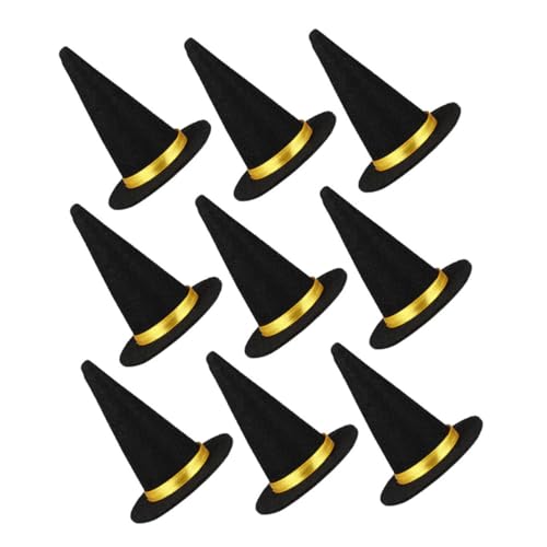 ARTSEWPLY 9 Stück Mini Hexenhüte Halloween Dekorationen Schwarz Filz Flaschenaufsätze für Diy Basteln Party Tischdeko Puppenhaus Zubehör ARTSEWPLY 9 Stück Mini Hexenhüte Halloween Dekorationen Schwarz Filz Flaschenaufsätze für Diy Basteln Party Tischdeko Puppenhaus Zubehör von ARTSEWPLY