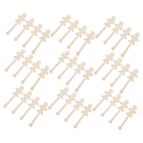 ARTSEWPLY 90 Stück Teiliges Holzornament Jungen Mädchenformen Naturbelassene Holzscheiben zum Bemalen Vielseitige Diy-holzfiguren für Kunstprojekte Dekoration für Bastelunterricht von ARTSEWPLY