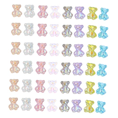 ARTSEWPLY 96 Stück Teiliges Nagelkunst mit Kristallkleber Bären Langlebige DIY Maniküre Ornamente Einzigartige Nageldekoration für Kreative Nail Art Designs zu Hause Nagelstudio von ARTSEWPLY