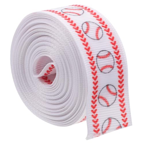 ARTSEWPLY Baseball Ribbon Yards Dekoratives Geschenkband für Hochzeiten Partys Bastelprojekte Langlebiges Strapazierfähiges Material Einfach Zuzuschneiden für Blumen Kuchen von ARTSEWPLY