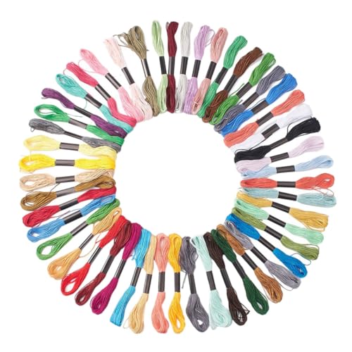 ARTSEWPLY Baumwoll Stickgarn für DIY Stickerei Strängige Lange Farbige Fäden für Kreuzstich und Nähprojekte für Bastelarbeiten und Handarbeiten ARTSEWPLY Baumwoll Stickgarn für DIY Stickerei Strängige Lange Farbige Fäden für Kreuzstich und Nähprojekte für Bastelarbeiten und Handarbeiten von ARTSEWPLY