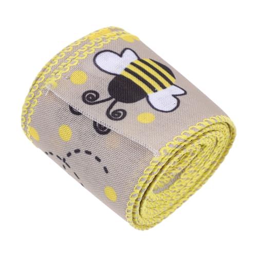 ARTSEWPLY Bienenmuster Satinband Dekoratives Geschenkband für DIY Handwerksprojekte Partydekoration und Kreative Bastelarbeiten pro Rolle ARTSEWPLY Bienenmuster Satinband Dekoratives Geschenkband für DIY Handwerksprojekte Partydekoration und Kreative Bastelarbeiten pro Rolle von ARTSEWPLY