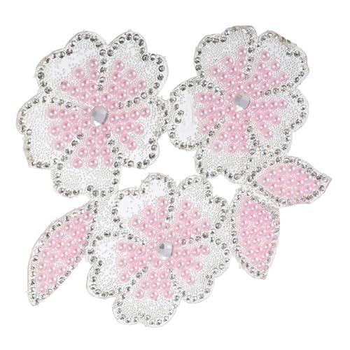 ARTSEWPLY Blütenform Strass Applikation DIY Bügelpatch für Kleidung Haftende Verzierungen mit Glitzersteinchen zum Dekorieren und Abdecken von Löchern ARTSEWPLY Blütenform Strass Applikation DIY Bügelpatch für Kleidung Haftende Verzierungen mit Glitzersteinchen zum Dekorieren und Abdecken von Löchern von ARTSEWPLY