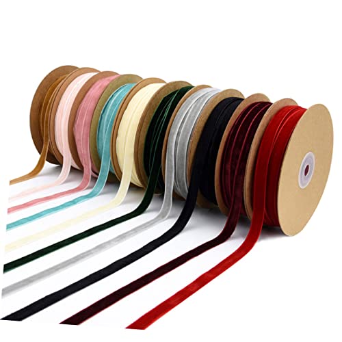 ARTSEWPLY Breites Einseitiges Pflanzenvelours Band ohne Elastizität Samtiges Geschenkband für DIY Dekoration Bekleidungs und Schmuckzubehör Blau für Geschenkverpackung Party und von ARTSEWPLY