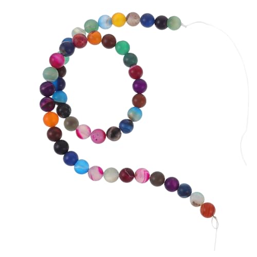 ARTSEWPLY Bunte Edelsteinperlen Strapazierfähige Rundperlen für DIY Schmuckherstellung Armband Halskette Basteln Zubehör von ARTSEWPLY