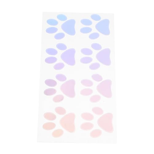 ARTSEWPLY Cartoon Claw Muster Wandsticker Reflektierend Abnehmbar Kreative Kinderzimmer Wandtattoos Süßes Design für DIY Wanddekoration von ARTSEWPLY