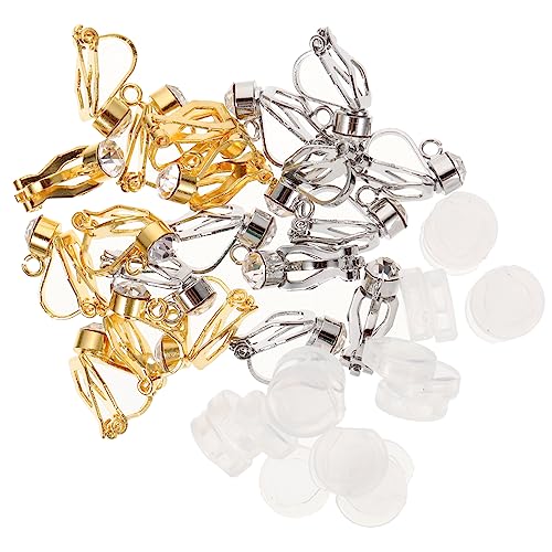 ARTSEWPLY Clip Ohrring Converter Teilig DIY Ohrclip Basis mit Strass Ohrclip Zubehör für Piercierte Gold Stahlfarben Inklusive Schmerzfreie Polster Ohrring Bastelset ARTSEWPLY Clip Ohrring Converter Teilig DIY Ohrclip Basis mit Strass Ohrclip Zubehör für Piercierte Gold Stahlfarben Inklusive Schmerzfreie Polster Ohrring Bastelset von ARTSEWPLY