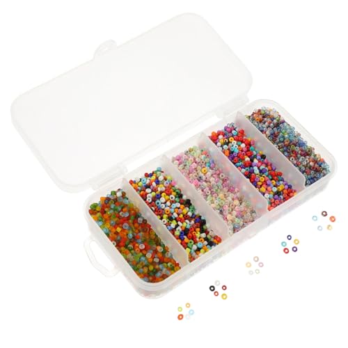 ARTSEWPLY DIY Glasperlen Farbenfrohe Glasperlen für Schmuckherstellung Fächer Box für Armbänder und Handwerksprojekte Geschenkideen von ARTSEWPLY