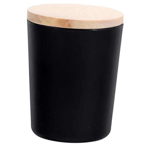 ARTSEWPLY DIY Kerzenglas Behälter mit Bambusdeckel Mattiertes Luftdichter Kerzenhalter für Duftkerzen Wiederverwendbares Kerzenmach Eleganter Geschenkidee von ARTSEWPLY