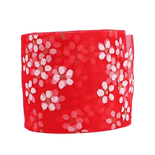 ARTSEWPLY DIY Mullband für Kopfschmuck Bedrucktes Schmetterlings Mullband Rot Yards für Dekorationen Geschenkverpackungen und Bastelprojekte ARTSEWPLY DIY Mullband für Kopfschmuck Bedrucktes Schmetterlings Mullband Rot Yards für Dekorationen Geschenkverpackungen und Bastelprojekte von ARTSEWPLY