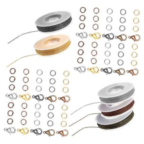 ARTSEWPLY DIY Schmuckkette Eisen Kreuzkette mit Karabinerverschluss und Biegeringen Farben Langlebige Farbbeständige Kettenverschlüsse für Armbänder und Halsketten Schmuckherstellung ARTSEWPLY DIY Schmuckkette Eisen Kreuzkette mit Karabinerverschluss und Biegeringen Farben Langlebige Farbbeständige Kettenverschlüsse für Armbänder und Halsketten Schmuckherstellung von ARTSEWPLY