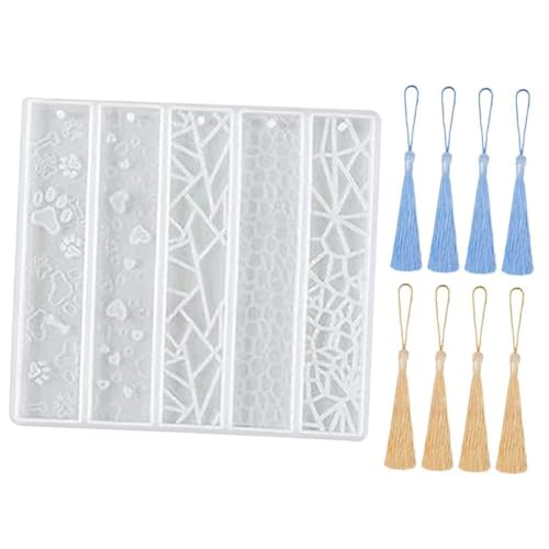 ARTSEWPLY DIY Silikon Lesezeichenform mit Fächern und Quasten Flexible Langlebige Harz Gießform für Kreative Buchzeichen Herstellung Geeignet für Epoxidharz Kunsthandwerk und Schmuck ARTSEWPLY DIY Silikon Lesezeichenform mit Fächern und Quasten Flexible Langlebige Harz Gießform für Kreative Buchzeichen Herstellung Geeignet für Epoxidharz Kunsthandwerk und Schmuck von ARTSEWPLY