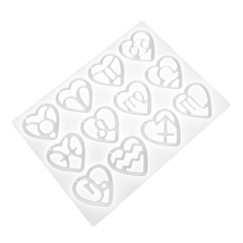 ARTSEWPLY DIY Silikonform Herz Anhänger für Schmuckherstellung Vielseitige Gießform für Epoxidharz und Kristall für Ohrringe Halsketten Schlüsselanhänger und Dekorationen ARTSEWPLY DIY Silikonform Herz Anhänger für Schmuckherstellung Vielseitige Gießform für Epoxidharz und Kristall für Ohrringe Halsketten Schlüsselanhänger und Dekorationen von ARTSEWPLY