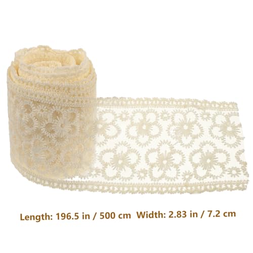 ARTSEWPLY DIY Spitzenband Bestickte Spitzenborte für Kleidung Kopfbedeckung und Bastelarbeiten Elegantes Spitzenband zum Nähen und Verzieren von Haarschmuck und Accessoires von ARTSEWPLY