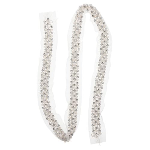 ARTSEWPLY Dekorative Spitzenborte mit Perlen und Strass für Kleidung Vielseitiges Spitzenband zur Individuellen Gestaltung von Kleidung Taschen und Kostümen ARTSEWPLY Dekorative Spitzenborte mit Perlen und Strass für Kleidung Vielseitiges Spitzenband zur Individuellen Gestaltung von Kleidung Taschen und Kostümen von ARTSEWPLY