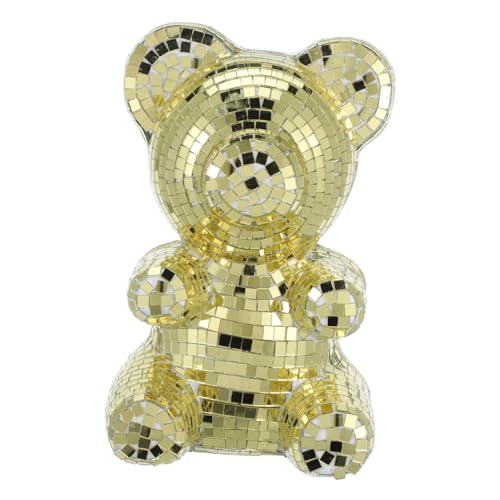 ARTSEWPLY Disco Spiegelbär Deko Groß Gold Vintage Tierfigur Partydekoration Fotorequisite Langlebig Farbecht für Disco Geburtstag Party ARTSEWPLY Disco Spiegelbär Deko Groß Gold Vintage Tierfigur Partydekoration Fotorequisite Langlebig Farbecht für Disco Geburtstag Party von ARTSEWPLY
