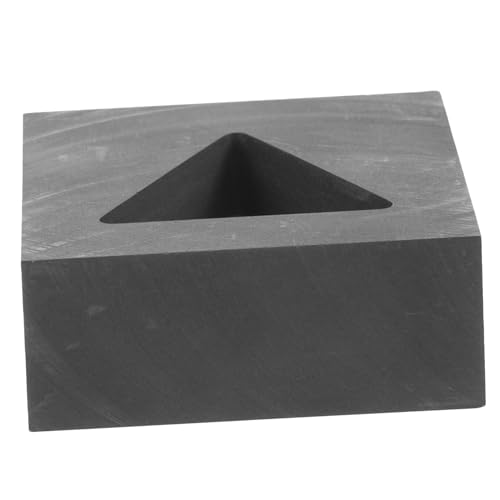 ARTSEWPLY Dreieckiger Graphit Gussform Hochtemperaturbeständig Für Gold Silber Schmuck Gießen Metallgießerei Praktisch Langlebig Mit Einzigartiger Form Für Experimente Und Bastelarbeiten von ARTSEWPLY