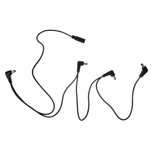 ARTSEWPLY Effektgerät Stromkabel Gitarren Pedal Netzteilkabel Anschluss Schwarz für Stabiles Musizieren und Geräuschisolierte Verbindung von ARTSEWPLY