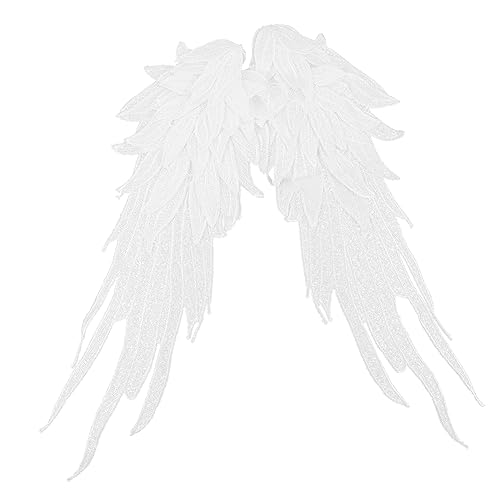 ARTSEWPLY Engelsflügel Bestickte Patches Dekorative Spitze Applikationen für DIY Kleidung Langlebige Stoffverzierung Elegantes Design für Kreative Projekte Weiß ARTSEWPLY Engelsflügel Bestickte Patches Dekorative Spitze Applikationen für DIY Kleidung Langlebige Stoffverzierung Elegantes Design für Kreative Projekte Weiß von ARTSEWPLY