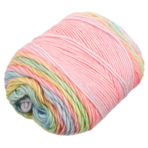 ARTSEWPLY Farbverlauf Baumwollgarn zum Stricken und Häkeln Weiches Hautfreundliches Handstrickgarn Vielseitiges Garn für Kleidung Schals Mützen und DIY Bastelprojekte Mittlere Stärke von ARTSEWPLY