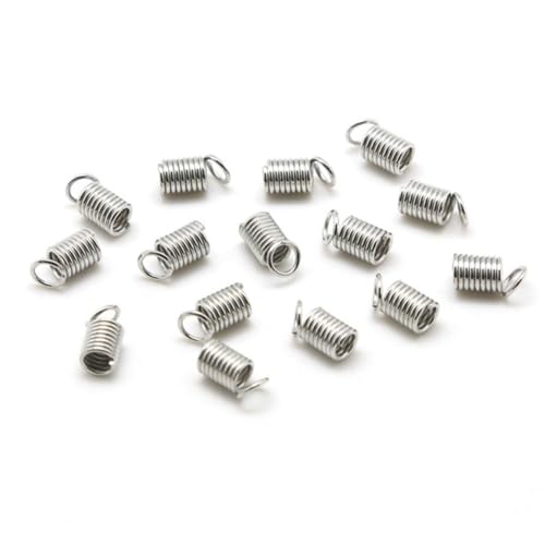 ARTSEWPLY Federverschlüsse Schmuckverbinder Metall Silber für Ketten Armbänder DIY Schmuckherstellung Langlebig Einfach zu Verwenden für Bastler und Reparaturen von ARTSEWPLY