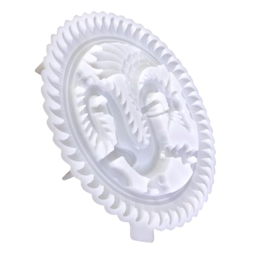 ARTSEWPLY Flexible Silikonform Drache Relief für Epoxidharz DIY Runde Drachenplatte für Dekorative Ornamente Langlebige Silikonform für Kreative Kunsthandwerke ARTSEWPLY Flexible Silikonform Drache Relief für Epoxidharz DIY Runde Drachenplatte für Dekorative Ornamente Langlebige Silikonform für Kreative Kunsthandwerke von ARTSEWPLY