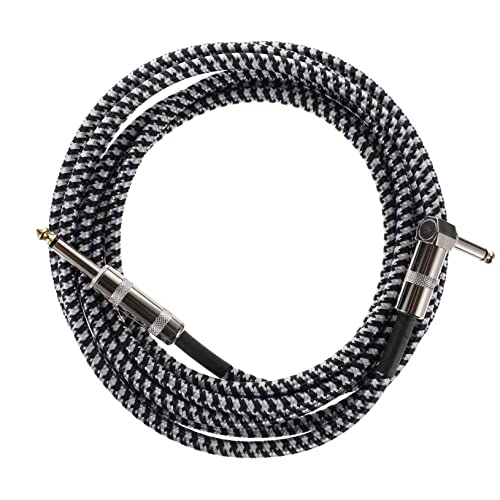 ARTSEWPLY Gitarrenkabel mit Geflochtener Ummantelung Klinke Winkel Gerade Langlebiges Instrumenten Audiokabel für Gitarre Audio und Pedale ARTSEWPLY Gitarrenkabel mit Geflochtener Ummantelung Klinke Winkel Gerade Langlebiges Instrumenten Audiokabel für Gitarre Audio und Pedale von ARTSEWPLY