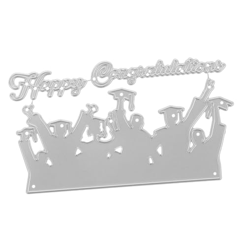 ARTSEWPLY Graduation Stanzform aus Kohlenstoffstahl DIY Schneideform für Scrapbooking Kartenherstellung Basteln Langlebig und Präzise für Dekorationen von ARTSEWPLY