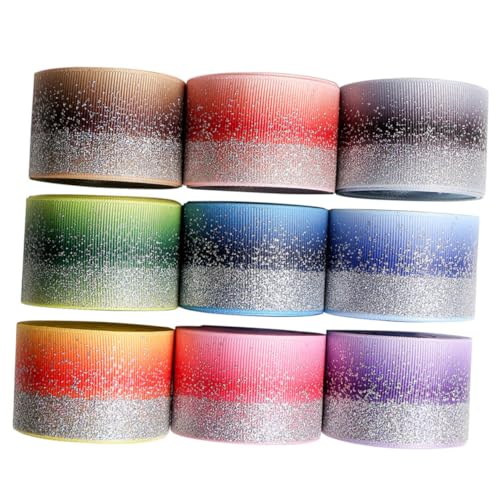 ARTSEWPLY Grosgrain Band mit Farbverlauf Grün Yards Rolle Langlebiges DIY Geschenkband für Hochzeit Party Dekoration Floristen und Bastelprojekte Einfach Zuschneidbar Vielseitig Verwendbar von ARTSEWPLY