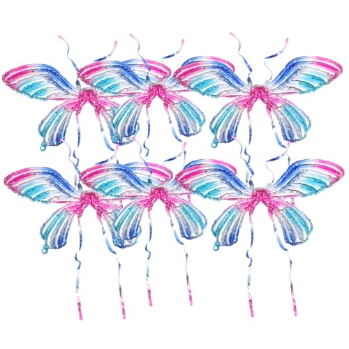 ARTSEWPLY Großes Schmetterlingsflügel Folienballons mit Tragegurt für Party Dekoration und Bühnenperformance Bunt Schillernd Geeignet für Indoor und Outdoor Cosplay Zufällige von ARTSEWPLY