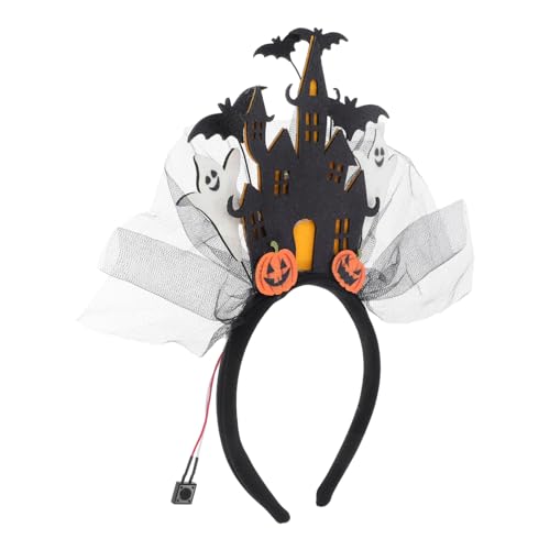 ARTSEWPLY Halloween Leuchtendes Stirnband Schloss Design Leichter Bequemer Haarreifen für Party Cosplay und Halloween Kostüm Sichtbares Dekoratives Licht Accessoire für Damen und Herren ARTSEWPLY Halloween Leuchtendes Stirnband Schloss Design Leichter Bequemer Haarreifen für Party Cosplay und Halloween Kostüm Sichtbares Dekoratives Licht Accessoire für Damen und Herren von ARTSEWPLY