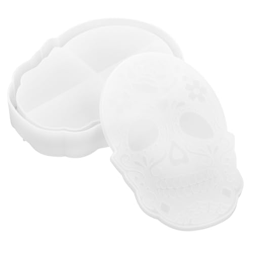 ARTSEWPLY Halloween Silikonform Schädel Aufbewahrungsbox Flexibel Transparent DIY Gießform Schmuckbox Dekoration Leicht Entformbar Praktisch ARTSEWPLY Halloween Silikonform Schädel Aufbewahrungsbox Flexibel Transparent DIY Gießform Schmuckbox Dekoration Leicht Entformbar Praktisch von ARTSEWPLY