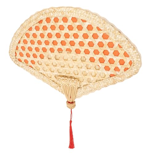 ARTSEWPLY Handgefertigter Weidenstroh Fächer Traditioneller Chinesischer Sommerfächer Woven Handventilator für Sommerliche Kühlung für Outdoor Aktivitäten Eleganter Fächer mit Buntem Rand ARTSEWPLY Handgefertigter Weidenstroh Fächer Traditioneller Chinesischer Sommerfächer Woven Handventilator für Sommerliche Kühlung für Outdoor Aktivitäten Eleganter Fächer mit Buntem Rand von ARTSEWPLY