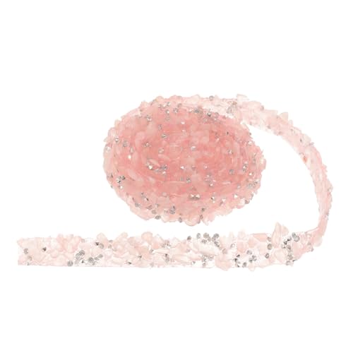 ARTSEWPLY Handgefertigtes Kostümzubehör Dekoratives Kiesband mit Strasssteinen und Perlen Anpassbar für DIY Projekte Hochzeiten Dekoration und Mehr von ARTSEWPLY