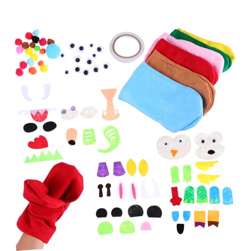 ARTSEWPLY Handpuppen Bastelset für Filz DIY Handpuppen Nähset Kreativ Set für Jungen und Mädchen Kreativität Geduld und Feinmotorik mit Langlebigen Materialien von ARTSEWPLY