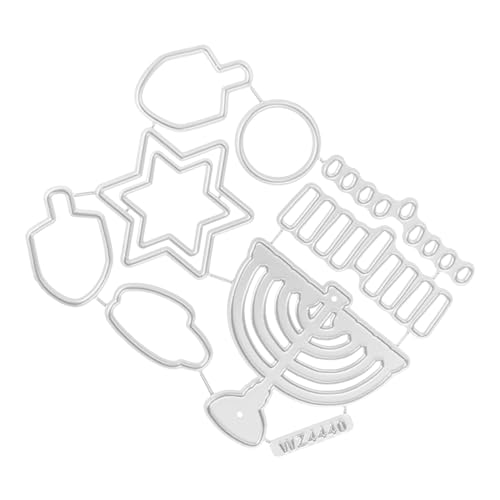 ARTSEWPLY Hanukkah Stanzschablone aus Metall Hochpräzise Schneidform für DIY Bastelprojekte Langlebige Chanukka Stanzform für Scrapbooking und Kartenherstellung Geeignet für Papier und ARTSEWPLY Hanukkah Stanzschablone aus Metall Hochpräzise Schneidform für DIY Bastelprojekte Langlebige Chanukka Stanzform für Scrapbooking und Kartenherstellung Geeignet für Papier und von ARTSEWPLY