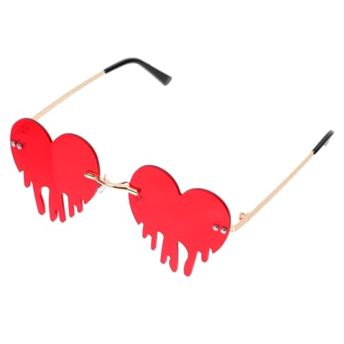 ARTSEWPLY Herzförmige Party Sonnenbrille mit Tränen Design Lustige Festival Brille für Fotorequisiten Einzigartiges Accessoire für Karneval Valentinstag und Feiertagsfeiern ARTSEWPLY Herzförmige Party Sonnenbrille mit Tränen Design Lustige Festival Brille für Fotorequisiten Einzigartiges Accessoire für Karneval Valentinstag und Feiertagsfeiern von ARTSEWPLY